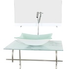 Gabinete De Vidro Inox Para Banheiro 60cm Retangular Mármore