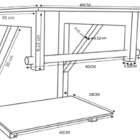 Gabinete De Vidro Para Banheiro 40cm Ac Cuba Quadrada Branco
