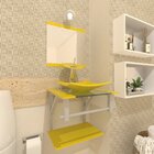 Gabinete De Vidro Para Banheiro 40cm Com Torneira Cascata Ama