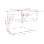 Gabinete De Vidro Para Banheiro 40cm Com Torneira Cascata Pre