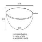 Gabinete De Vidro Para Banheiro 40cm Cuba Redonda Ac Ouro Env