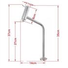 Gabinete De Vidro Para Banheiro 40cm Inox Grafite Com Torneira