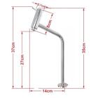 Gabinete De Vidro Para Banheiro 40cm Inox Verde Com Torneira