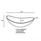 Gabinete De Vidro Para Banheiro 60cm Ac Cuba Oval Branco