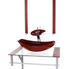 Gabinete De Vidro Para Banheiro 60cm Ac Cuba Oval Chanfrada V