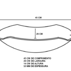 Gabinete De Vidro Para Banheiro 60cm Ap Cuba Abaulada  Vermel