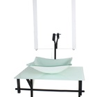 Gabinete De Vidro Para Banheiro 60cm Ap Cuba Retangular  Bran