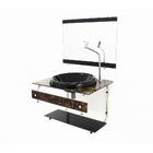 Gabinete De Vidro Para Banheiro 60cm It Inox Com Cuba Chapeu