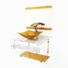 Gabinete De Vidro Para Banheiro 60cm It Inox Com Cuba Retangu