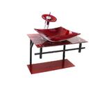 Gabinete De Vidro Para Banheiro 60cm Retangular Ap Slim Marmo