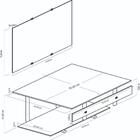 Gabinete De Vidro Para Banheiro 70cm It Inox Com Cuba Oval -