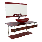 Gabinete De Vidro Para Banheiro 90cm It Inox Com Cuba Oval Má