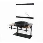 Gabinete De Vidro Para Banheiro Ap 60cm Com Cuba Chapeu - Már