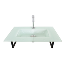 Gabinete De Vidro Para Banheiro Cuba Acoplada 50cm Sp Branco