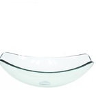 Gabinete De Vidro Para Banheiro Inox 70cm Cuba Oval Chanfrada