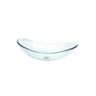 Gabinete De Vidro Para Banheiro Inox 90cm Cuba Oval Incolor