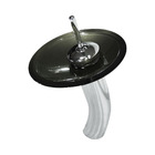 Gabinete De Vidro Para Banheiro Inox 90cm Curvado Duplo Com T