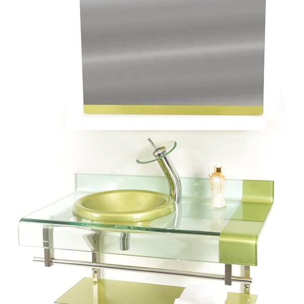 Gabinete De Vidro Para Banheiro Inox 90cm Curvado Duplo Com T