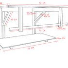 Gabinete De Vidro Para Banheiro Iq 70cm Inox Com Cuba Chapeu