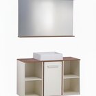 Gabinete E Armário 120cm  Inspira Design  Bronze/branco
