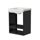 Gabinete Estilo Industrial Paraty Para Banheiro Com Cuba 0,45