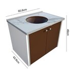 Gabinete Fenix Le Blanc 60cm Moderno Branco/bege