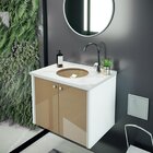 Gabinete Fenix Le Blanc 60cm Moderno Branco/bege