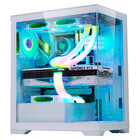 Gabinete Gamer K-mex Poseidon Branco Vidro Temperado Sem Fan