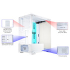 Gabinete Gamer K-mex Poseidon Branco Vidro Temperado Sem Fan