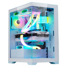 Gabinete Gamer K-mex Poseidon Branco Vidro Temperado Sem Fan