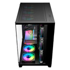 Gabinete Gamer K-mex Shark Preto Vidro Temperado Sem Fan Mid