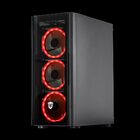 Gabinete Gamer Sate 3 Coolers Fans ARGB Preto com Lateral em