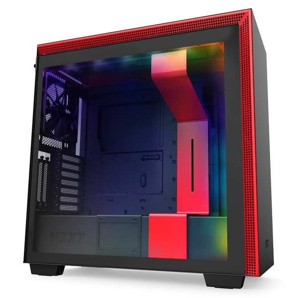 Gabinete H710i Matte Black/red - Ca-h710i-br