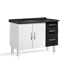 Gabinete Ideal Prime De Aço Para Cozinha C/ 3 Gavetas 1,20 -