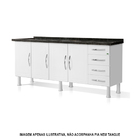 Gabinete Ideal Prime De Aço Para Cozinha C/ 4 Gavetas 2,00 -