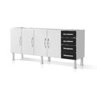 Gabinete Ideal Prime De Aço Para Cozinha C/ 4 Gavetas 2,00 -