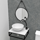 Gabinete Industrial para Banheiro com Tampo Mdf e Cuba de Apo