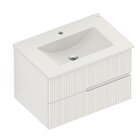 Gabinete Integrado 2 Gavetas 70x47cm Com Lavatório Elite Bege