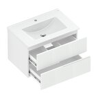 Gabinete Integrado 2 Gavetas 70x47cm Com Lavatório Elite Bran