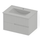 Gabinete Integrado 2 Gavetas 70x47cm Com Lavatório Elite Stone