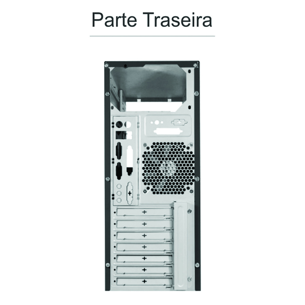 Gabinete K-mex Cx-2d67 Sem Fonte Preto