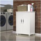 Gabinete Lavanderia Duas Portas Utensílios Produtos Limpeza