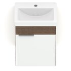 Gabinete Like Com 1 Porta 410x340 Com Lavatório Like Branco/m