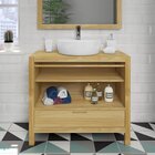 Gabinete Madeira Maciça 1 Gaveta Eterno Artemobili Carvalho