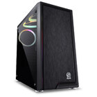 Gabinete Mid-tower Polaris Preto 3 Fans Rgb Lateral Em Vidro