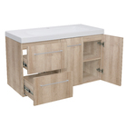 Gabinete Modulado para Banheiro 2 Gavetas 2 Portas 105x46cm Amadeirado Claro Remix