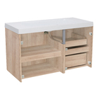 Gabinete Modulado para Banheiro 2 Gavetas 2 Portas 105x46cm Amadeirado Claro Remix