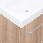 Gabinete Modulado para Banheiro com 1 Porta 2 Gavetas 105x32cm Amadeirado Claro Remix