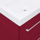 Gabinete Modulado para Banheiro com 1 Porta 2 Gavetas 105x46cm Bordô Remix