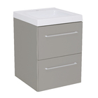 Gabinete Modulado para Banheiro com 2 Gavetas 45x46cm Cinza Remix